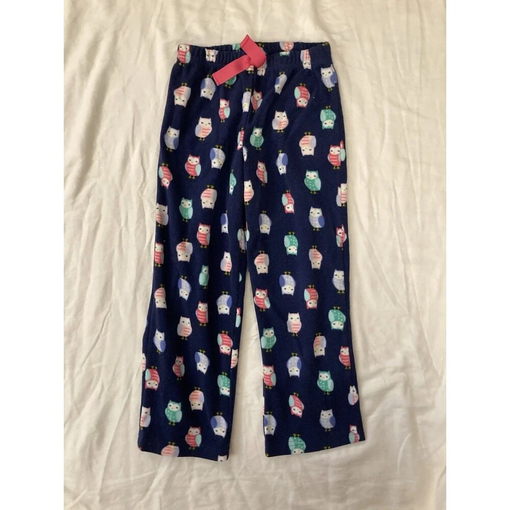 Size 5 Carter’s girl clothes - 2 piece outfit | owl & text theme
